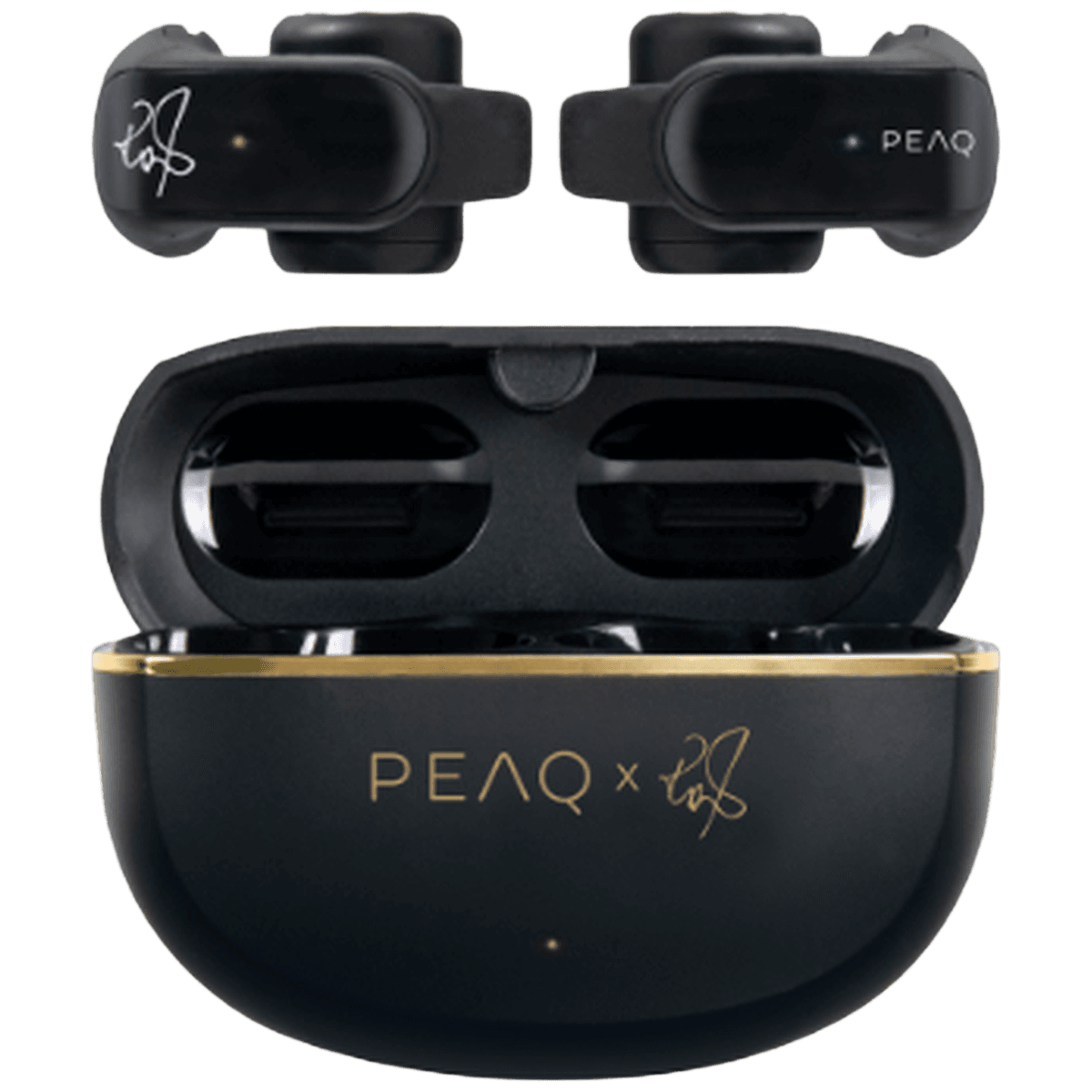 PEAQ PTW-4000-RW In-ear Draadloze oordopjes Zwart — afbeelding 1