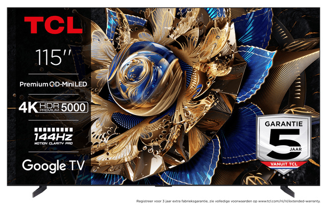TCL 115X955 - Ultra HD 4K - Mini-led-tv - 115 inch - 2024