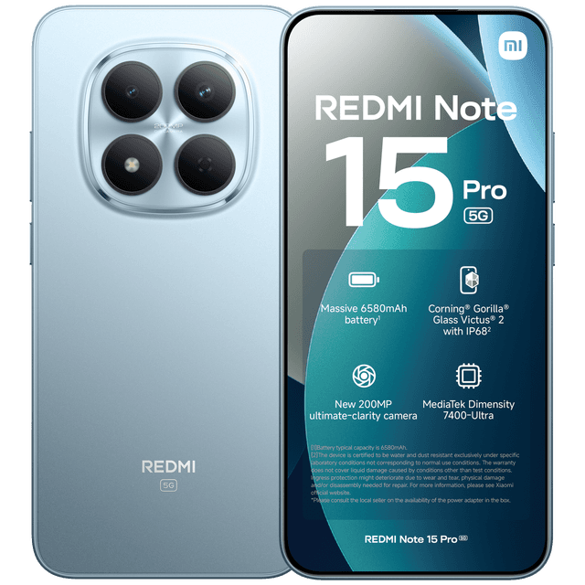 XIAOMI Redmi Note 15 Pro 5G 12GB/512GB BLU - 512 GB Blauw