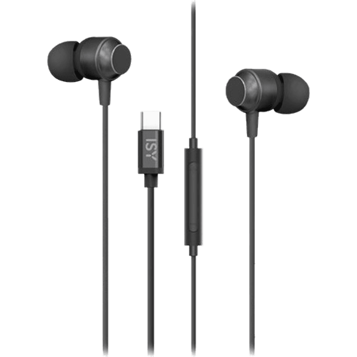ISY IIE-1102-1 BK USB-C In-ear Bedrade oordopjes Zwart — afbeelding 1