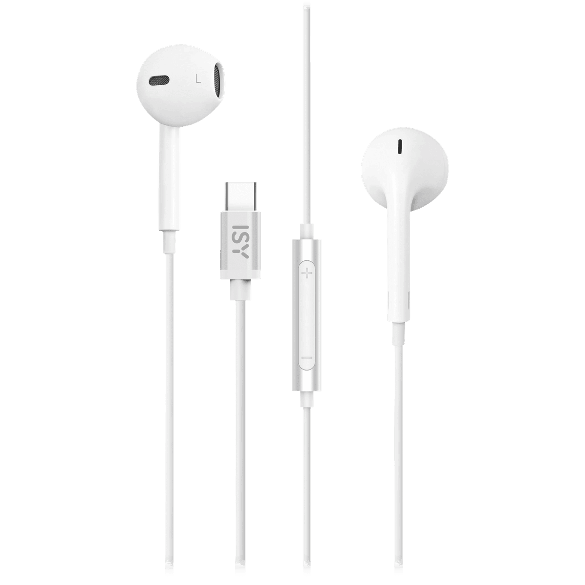 ISY IIE-1200-1-WT USB-C In-ear Bedrade oordopjes Wit — afbeelding 1