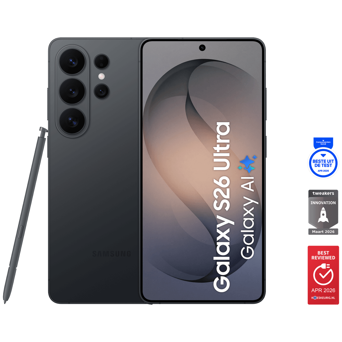 SAMSUNG Galaxy S26 Ultra - 5G - 512 GB Zwart — afbeelding 1