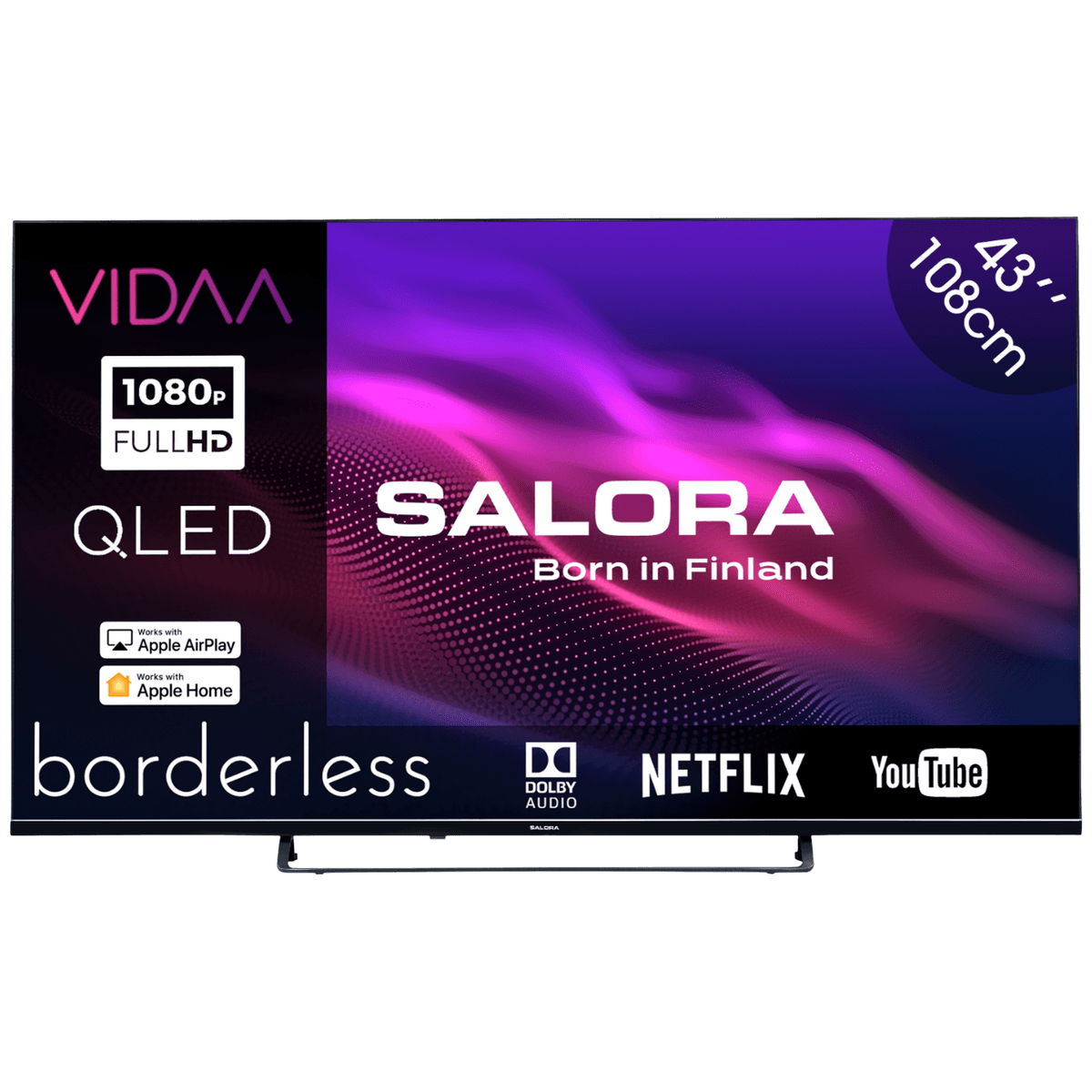 SALORA 8996 - Full HD - QLED-tv - 43 inch - 2026 — afbeelding 1