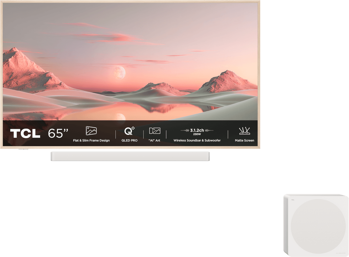 TCL 65A300 PRO NXTVision - Ultra HD 4K - QLED-tv - 65 inch - 2024 — afbeelding 1