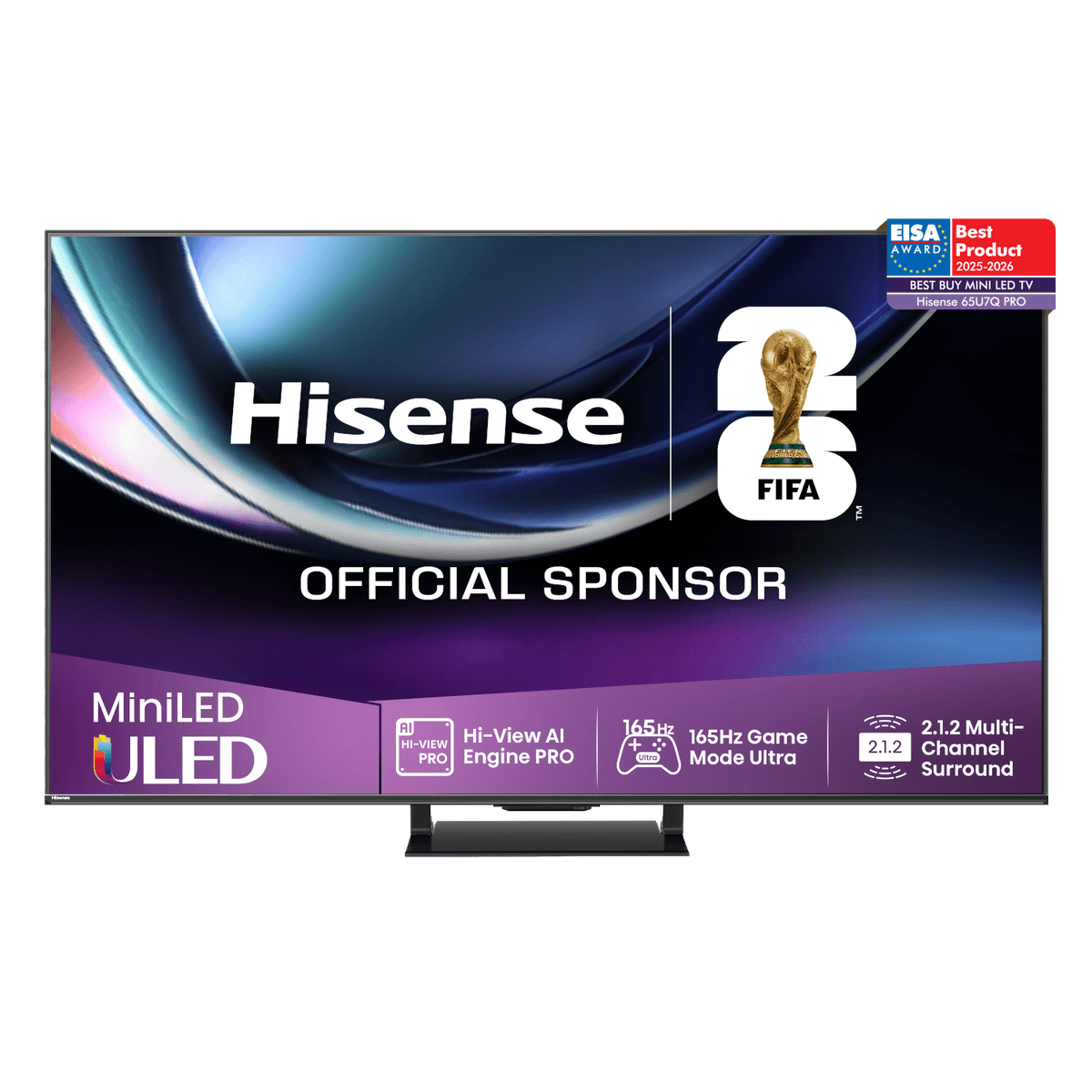HISENSE 65U72Q PRO - Ultra HD 4K - Mini-led-tv - 65 inch - 2025 — afbeelding 1