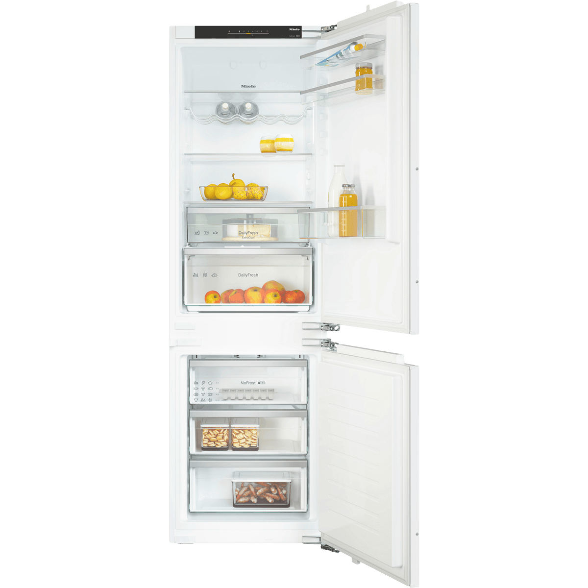 MIELE KDN 7714 E - Inbouw Koel-vriescombinatie - NoFrost - Nishoogte 178 cm Wit — afbeelding 1