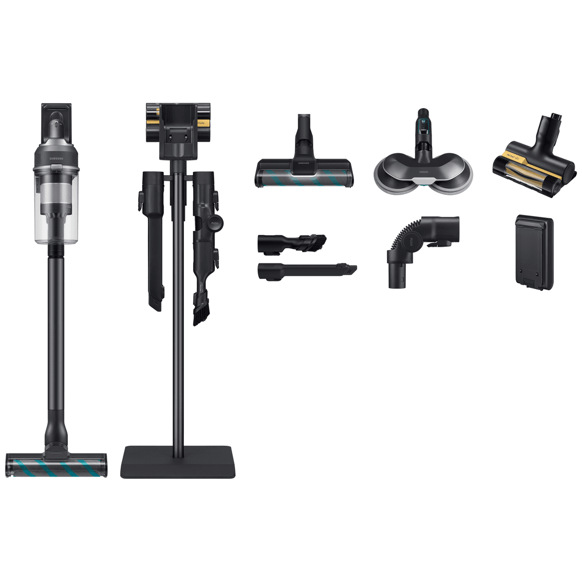 SAMSUNG Jet™ 95S Wet Premium VS70H28GPC/WA - Steelstofzuiger - Accuduur 60 min - Soapstone Charcoal — afbeelding 1