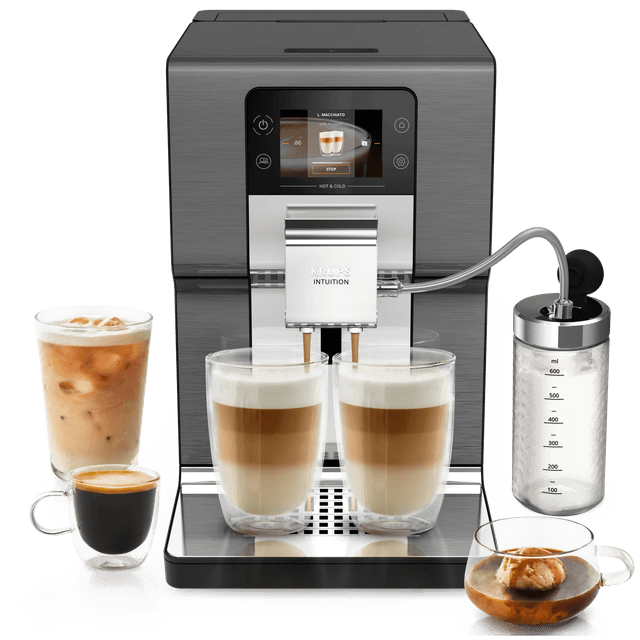 KRUPS EA879N Intuition Hot & Cold - Volautomatische espressomachine - Zwart