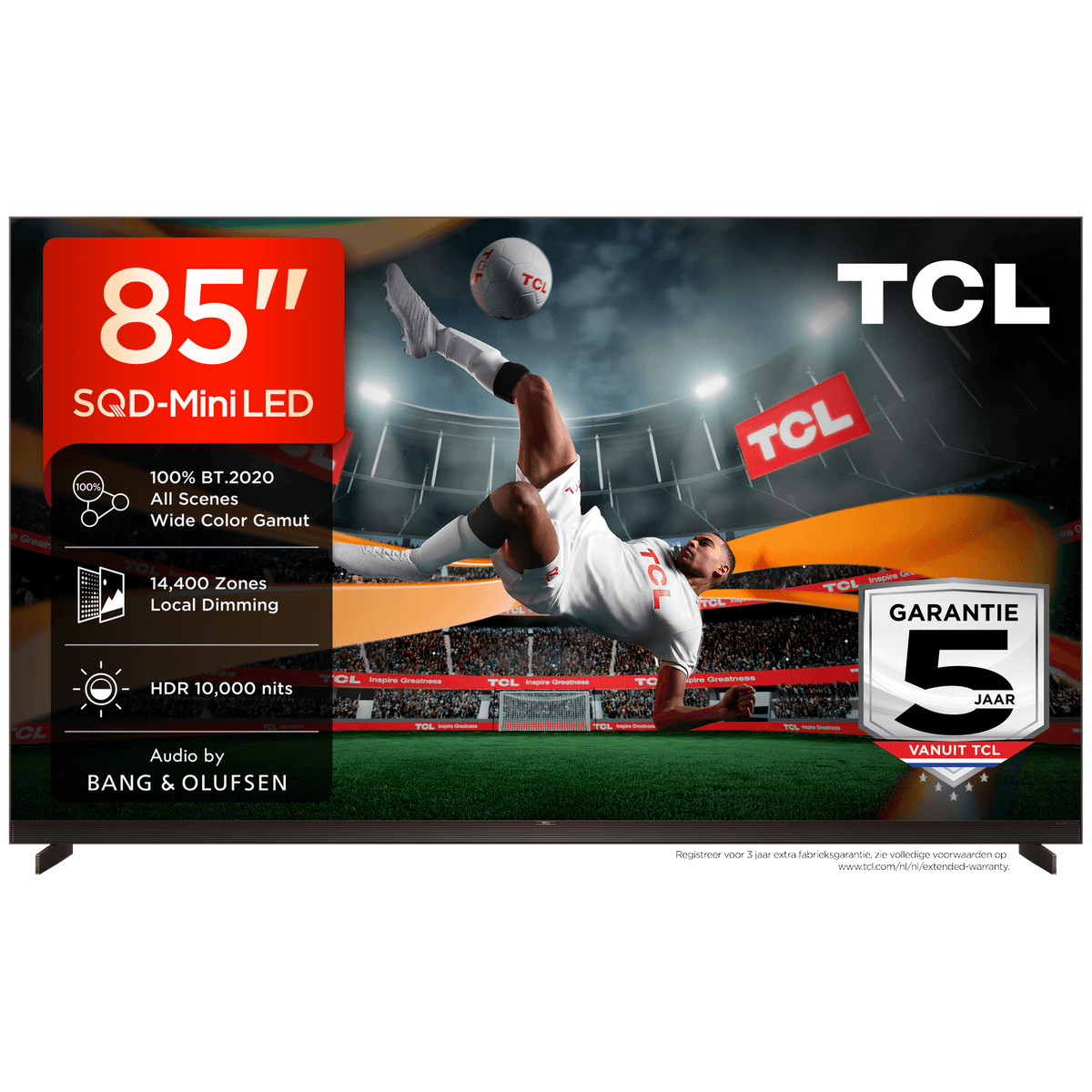 TCL 85X11L SQD - Ultra HD 4K - Mini-led-tv - 85 inch - 2026 — afbeelding 1