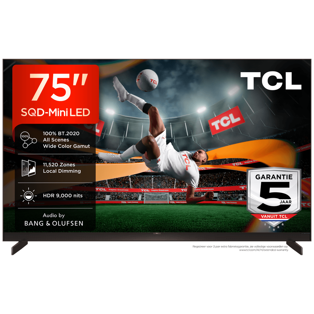 TCL 75X11L SQD-Mini-led - Ultra HD 4K - Mini-led-tv - 75 inch - 2026 — afbeelding 1