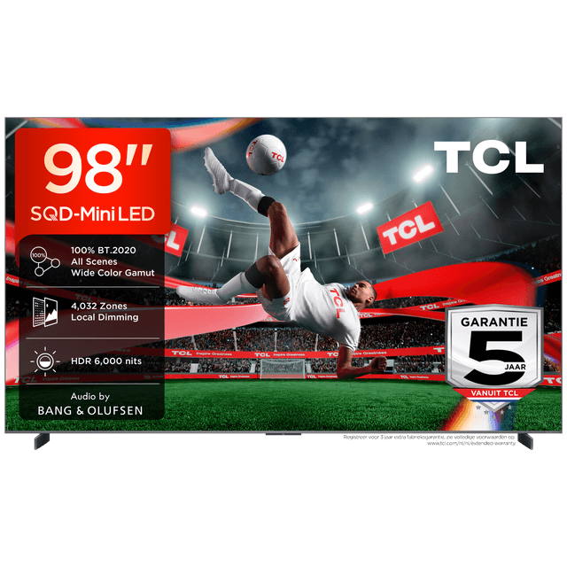 TCL 98C8L SQD-Mini-led - Ultra HD 4K - Mini-led-tv - 98 inch - 2026