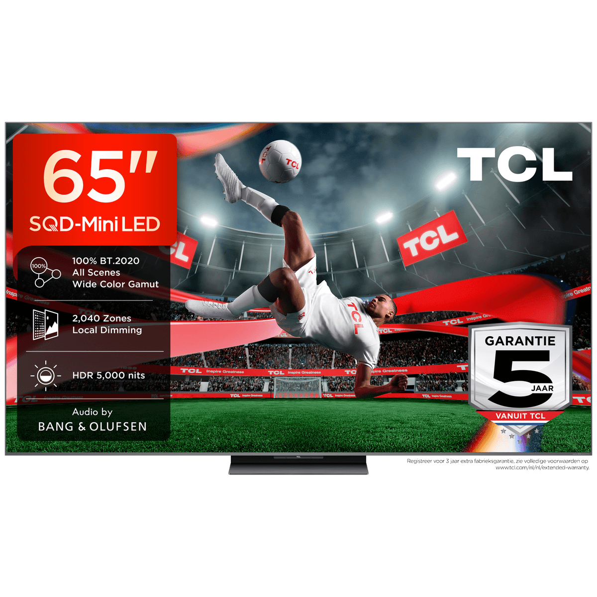 TCL 65C8L SQD-Mini-led - Ultra HD 4K - Mini-led-tv - 65 inch - 2026 — afbeelding 1
