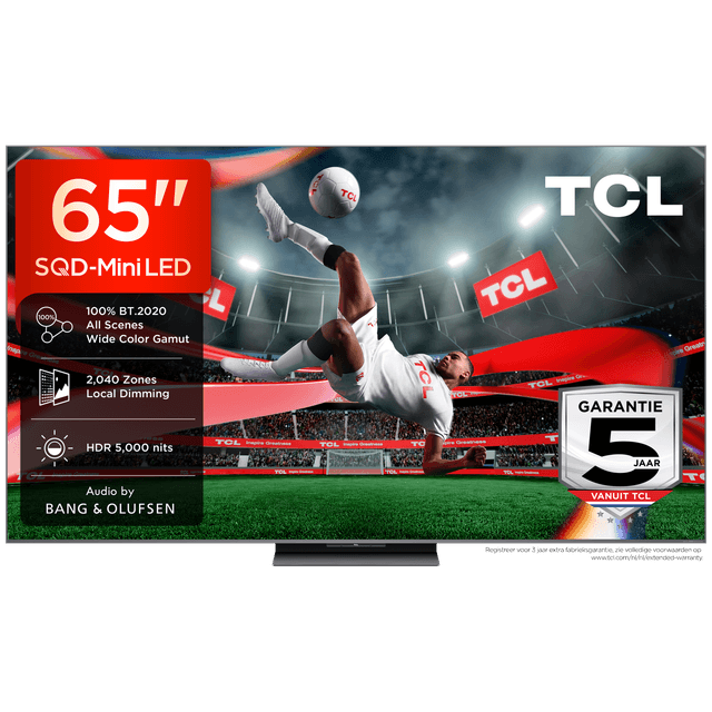 TCL 65C8L SQD-Mini-led - Ultra HD 4K - Mini-led-tv - 65 inch - 2026