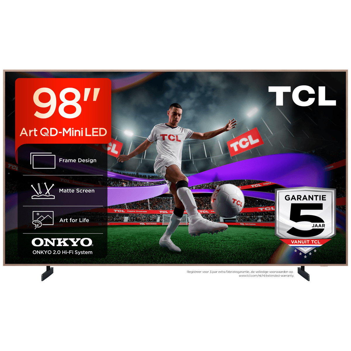 TCL 98A400 Pro QD - Ultra HD 4K - Mini-led-tv - 98 inch - 2026 — afbeelding 1