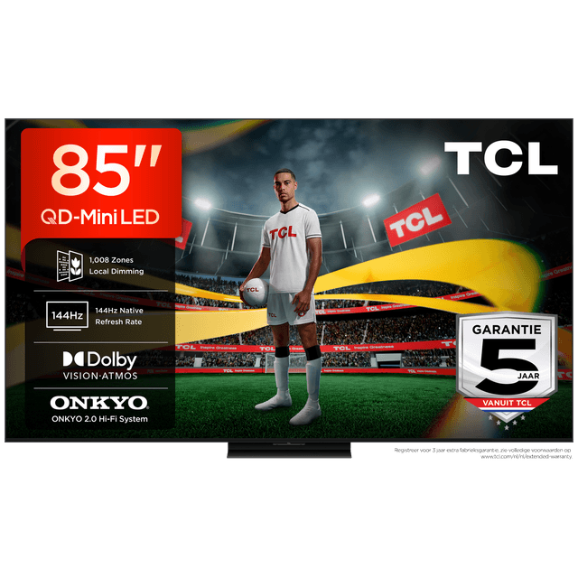 TCL 85A400U QD-Mini-led - Ultra HD 4K - Mini-led-tv - 85 inch - 2026