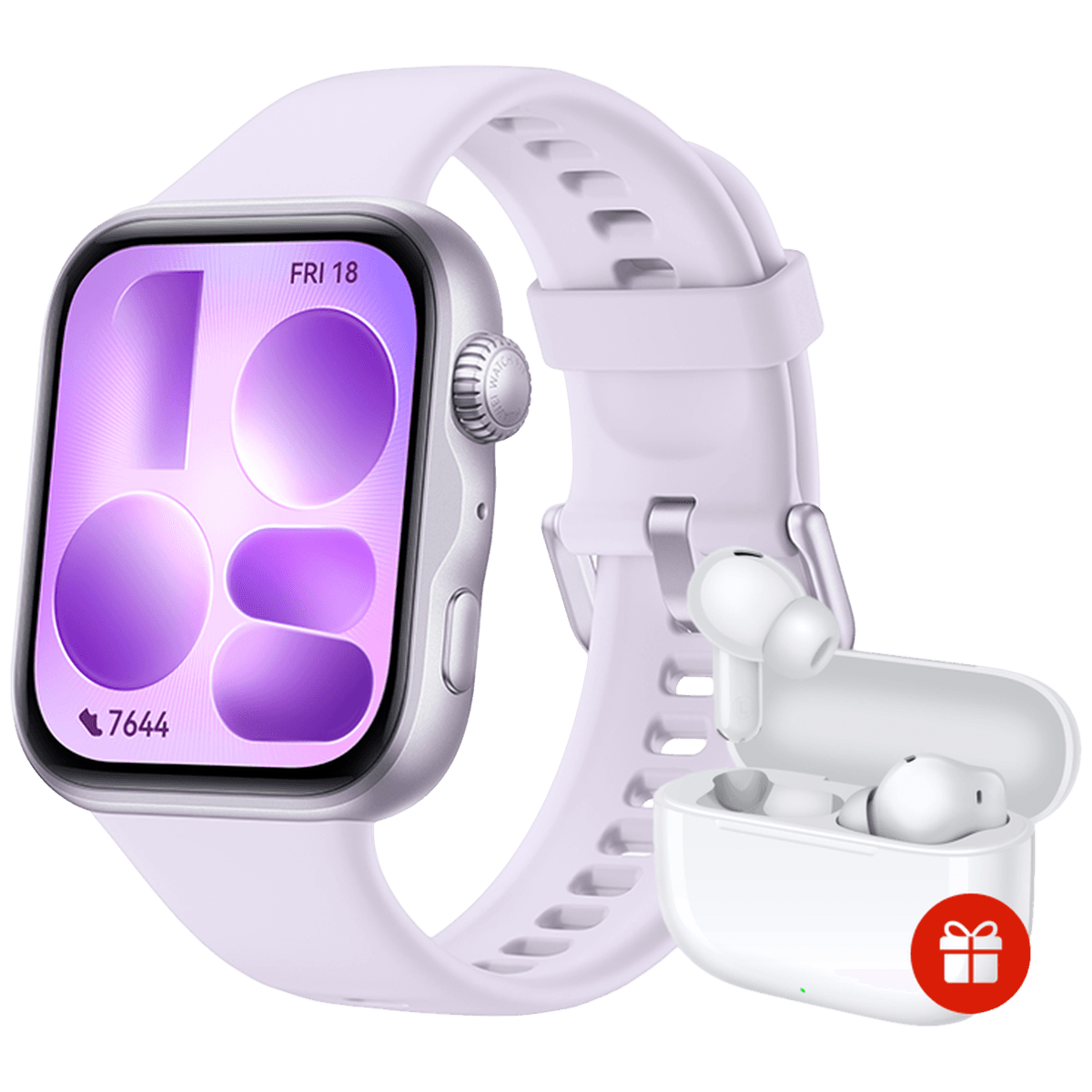 HUAWEI Watch Fit 5 Purple + FreeBuds SE4 Smartwatch Paars — afbeelding 1