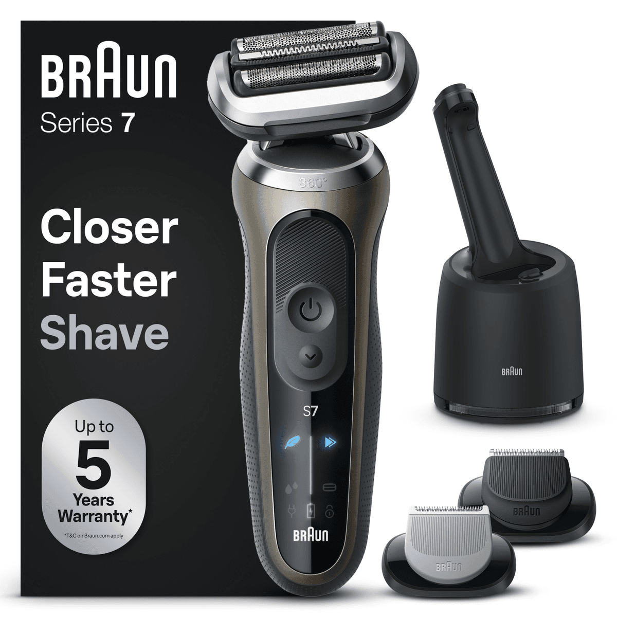 BRAUN 72-C7650cc Scheerapparaat Zwart — afbeelding 1