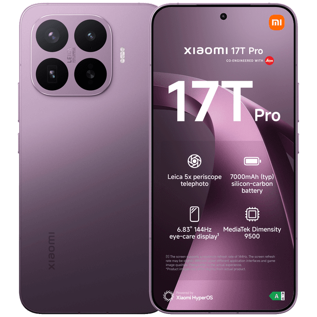 XIAOMI 17T Pro 12GB - 256 GB Paars