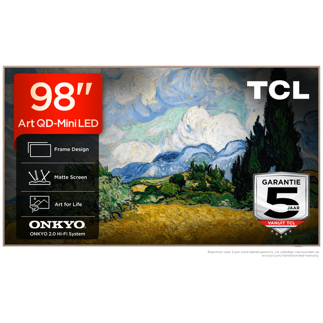 TCL 98A400 Pro QD-Mini-led - Ultra HD 4K - Mini-led-tv - 98 inch - 2026