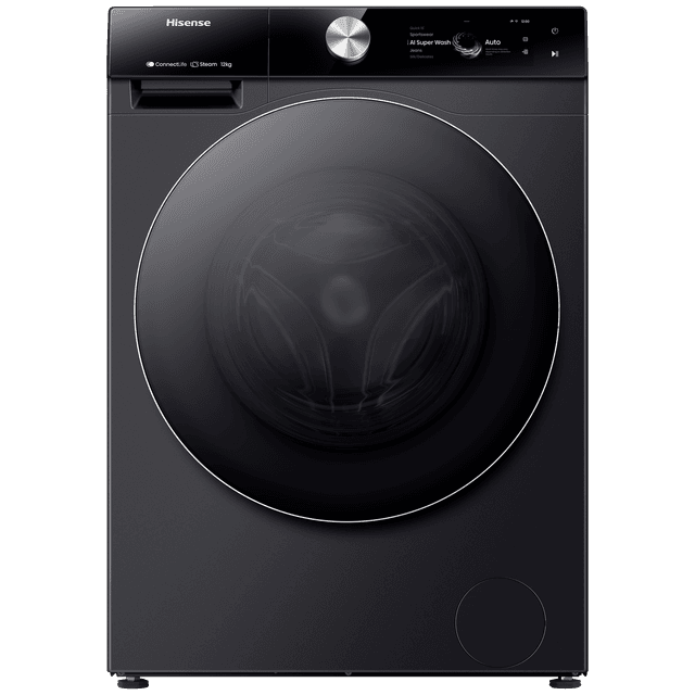 HISENSE WF7S1247BB - Wasmachine Voorlader - 12 kg - 1400 rpm - 70 dB - automatisch doseren