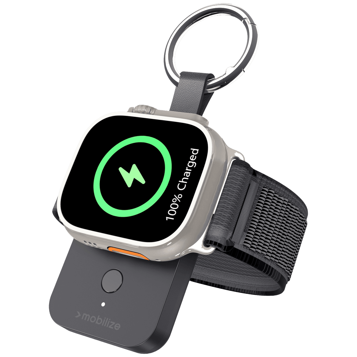 MIO BY MOBILIZE Apple Watch 1000mAh Powerbank Zwart — afbeelding 1