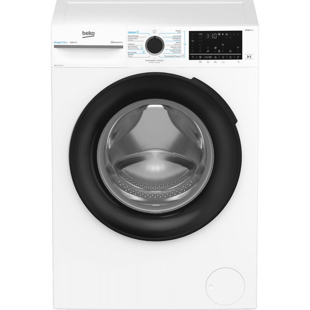 BEKO BM3WFU6943 Wasmachine Voorlader - 9 kg - EnergySpin - A-30% — afbeelding 1