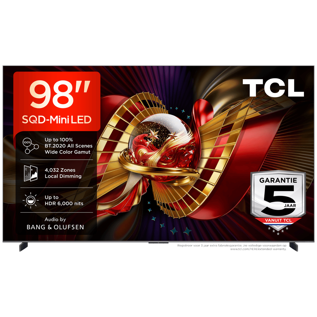 TCL 98C8L SQD-Mini-led - Ultra HD 4K - Mini-led-tv - 98 inch - 2026 — afbeelding 1