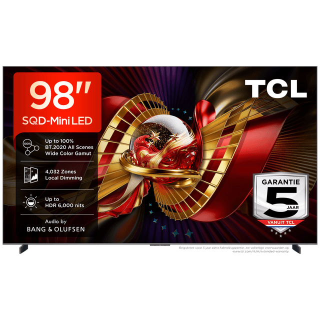 TCL 98C8L SQD-Mini-led - Ultra HD 4K - Mini-led-tv - 98 inch - 2026
