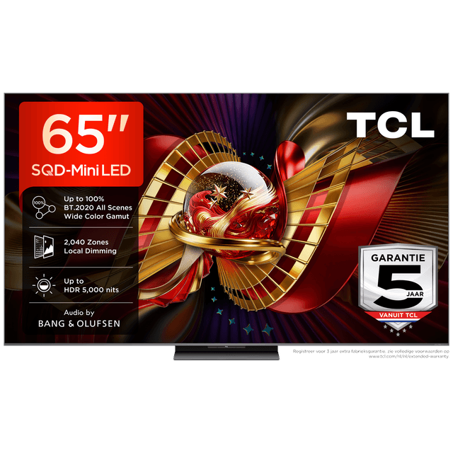TCL 65C8L SQD-Mini-led - Ultra HD 4K - Mini-led-tv - 65 inch - 2026