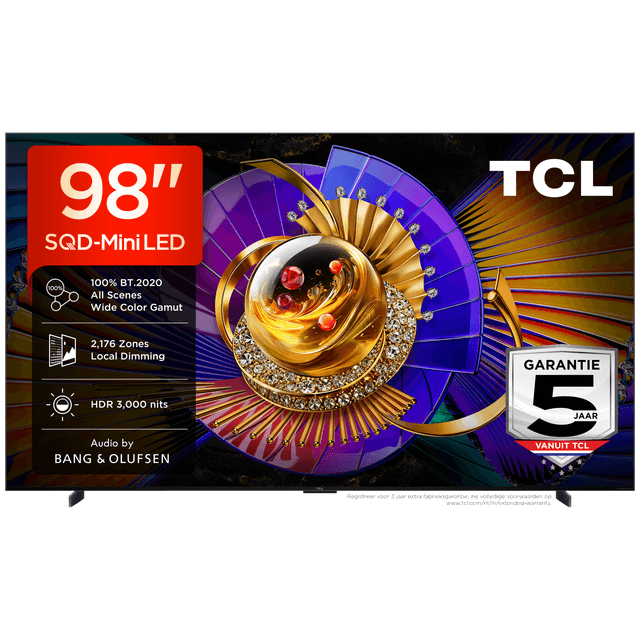 TCL 98C7L SQD-Mini-led - Ultra HD 4K - Mini-led-tv - 98 inch - 2026