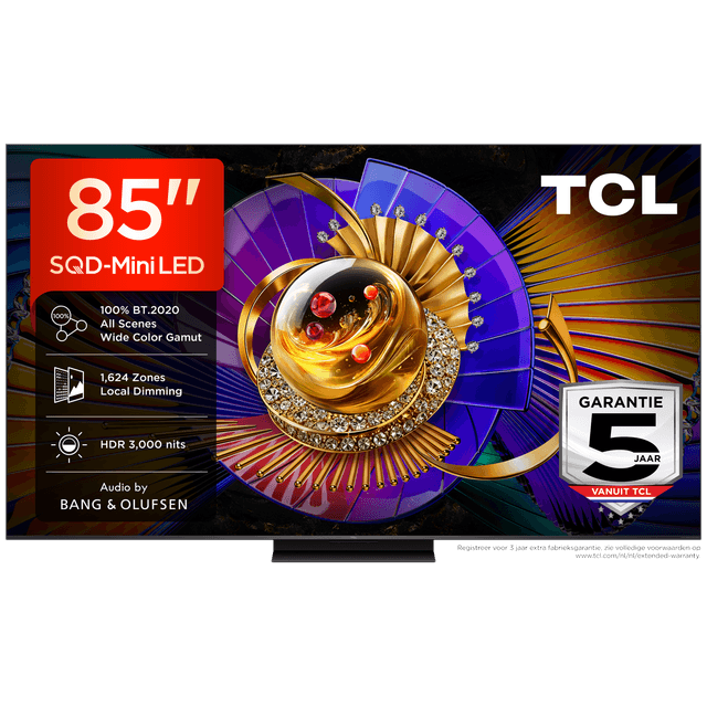 TCL 85C7L SQD-Mini-led - Ultra HD 4K - Mini-led-tv - 85 inch - 2026