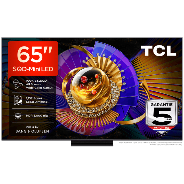TCL 65C7L SQD-Mini-led - Ultra HD 4K - Mini-led-tv - 65 inch - 2026