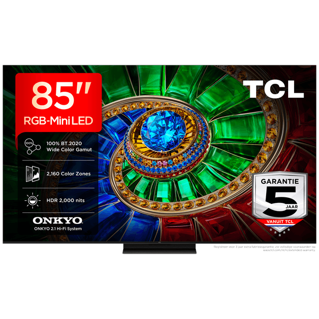 TCL 85RM7L RGB-Mini-led - Ultra HD 4K - Mini-led-tv - 85 inch - 2026