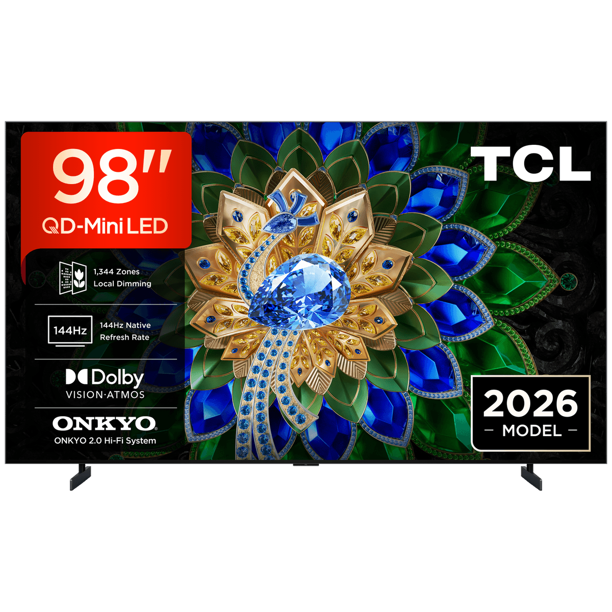 TCL 98A400U QD-Mini-led - Ultra HD 4K - Mini-led-tv - 98 inch - 2026 — afbeelding 1