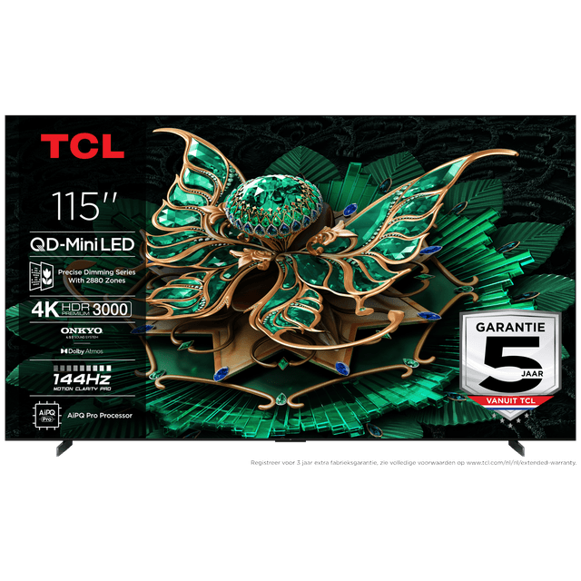 TCL 115C7K - Ultra HD 4K - Mini-led-tv - 115 inch - 2025