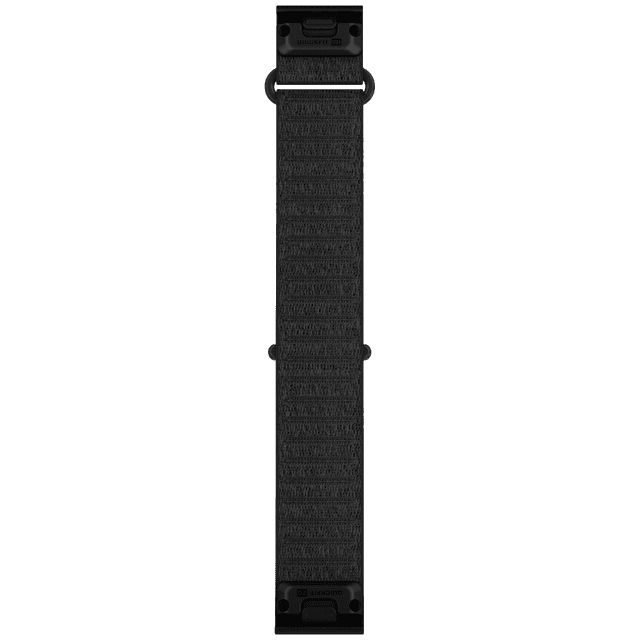 GARMIN Stoffen polsband 20MM Quickfit kort Horlogebandje Zwart