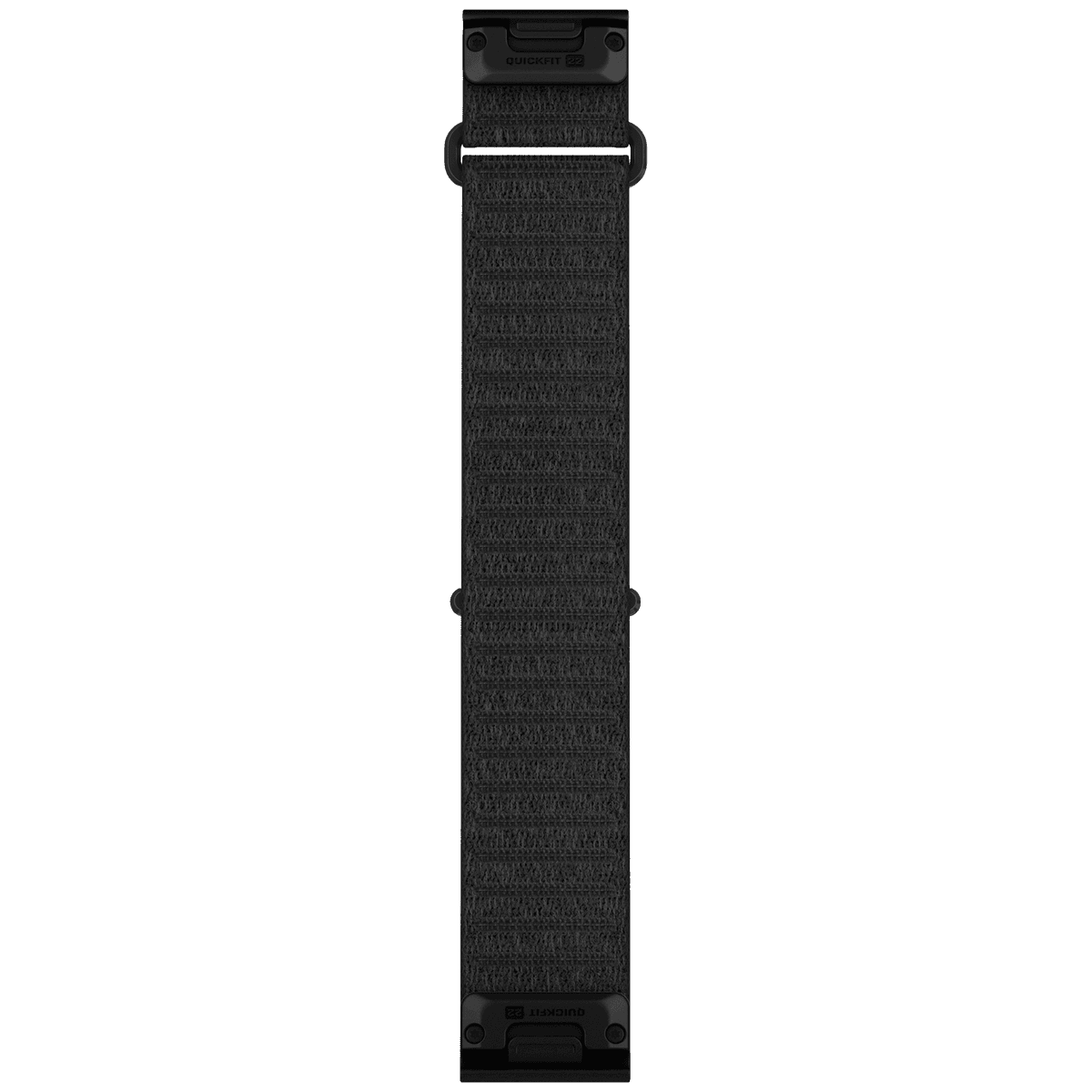 GARMIN Stoffen polsband 22MM Quickfit kort Horlogebandje Zwart — afbeelding 1