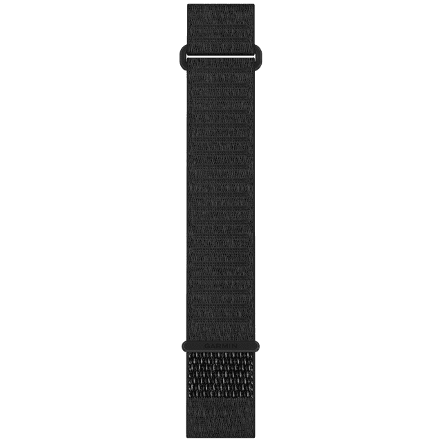 GARMIN Stoffen polsband 22MM Quickfit lang Horlogebandje Zwart