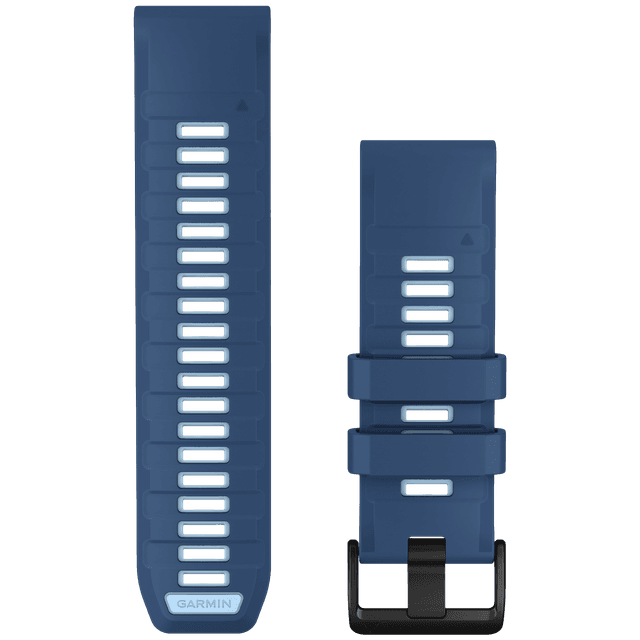 GARMIN Siliconen polsband 26MM Quickfit met zwarte gesp Horlogebandje Blauw