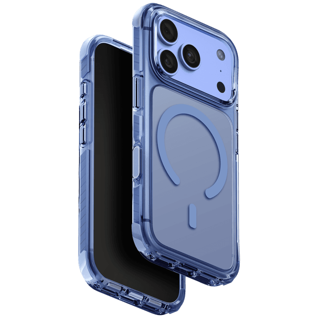 UNIQ Maglick charging combat Telefoonhoesje voor Apple iPhone 18 Pro Blauw