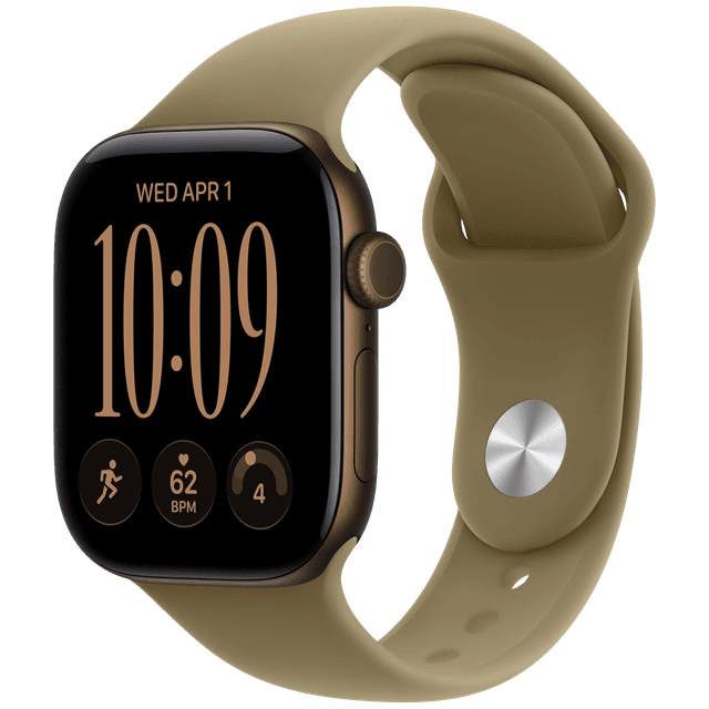APPLE Watch Series 12 GPS + Cellular 42mm - Dark Bronze Aluminium Case - Sport Band - S/M - Smartwatch Olive