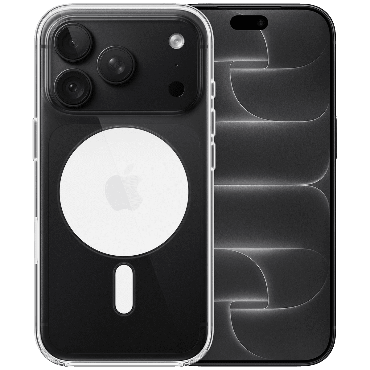 Apple Iphone 18 Pro - 5g 256 Gb Black + Clear Magsafe Cover Transparant Smartphone Bundle — afbeelding 1