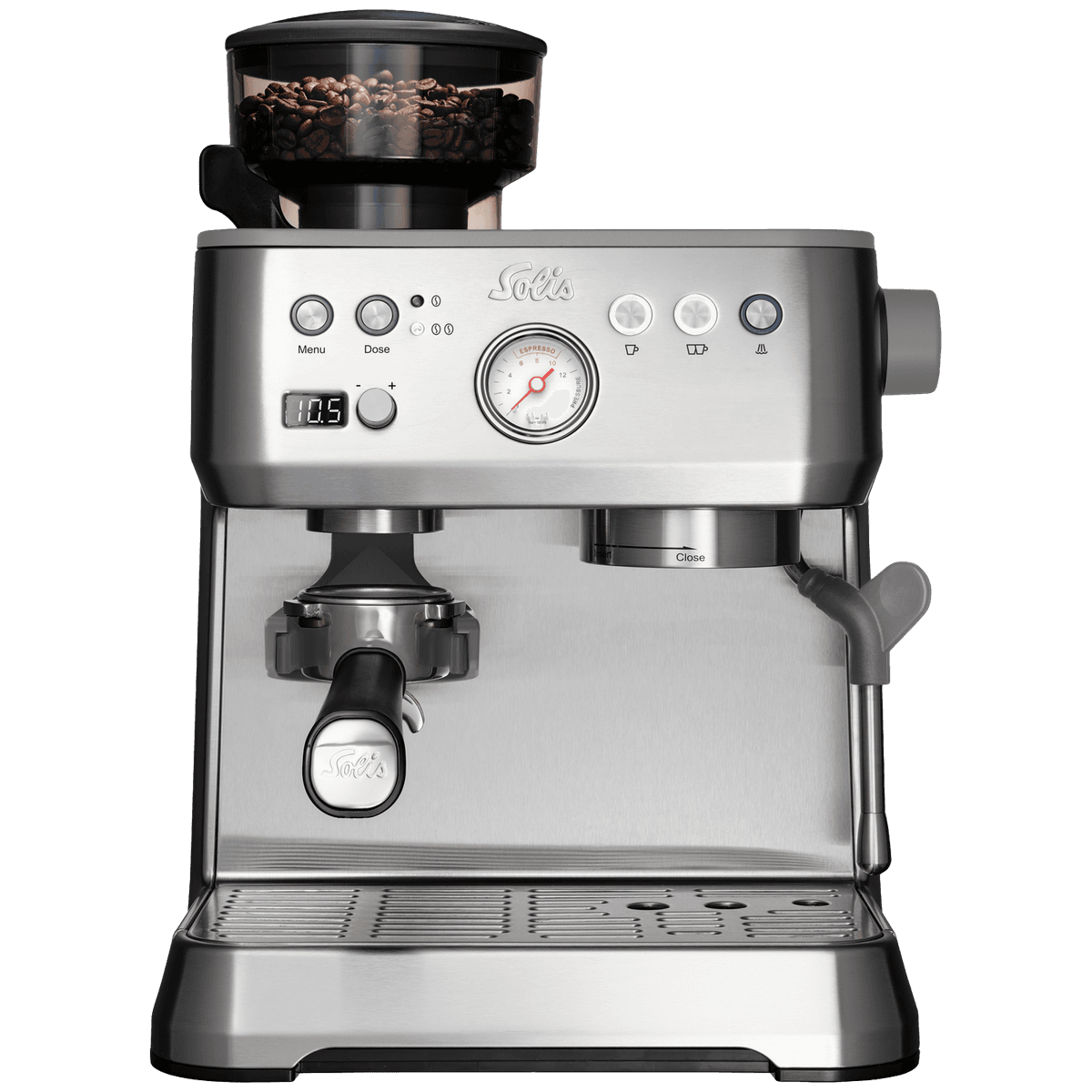 SOLIS Crema Bar RVS (Type 1009) - Pistonmachine - RVS — afbeelding 1