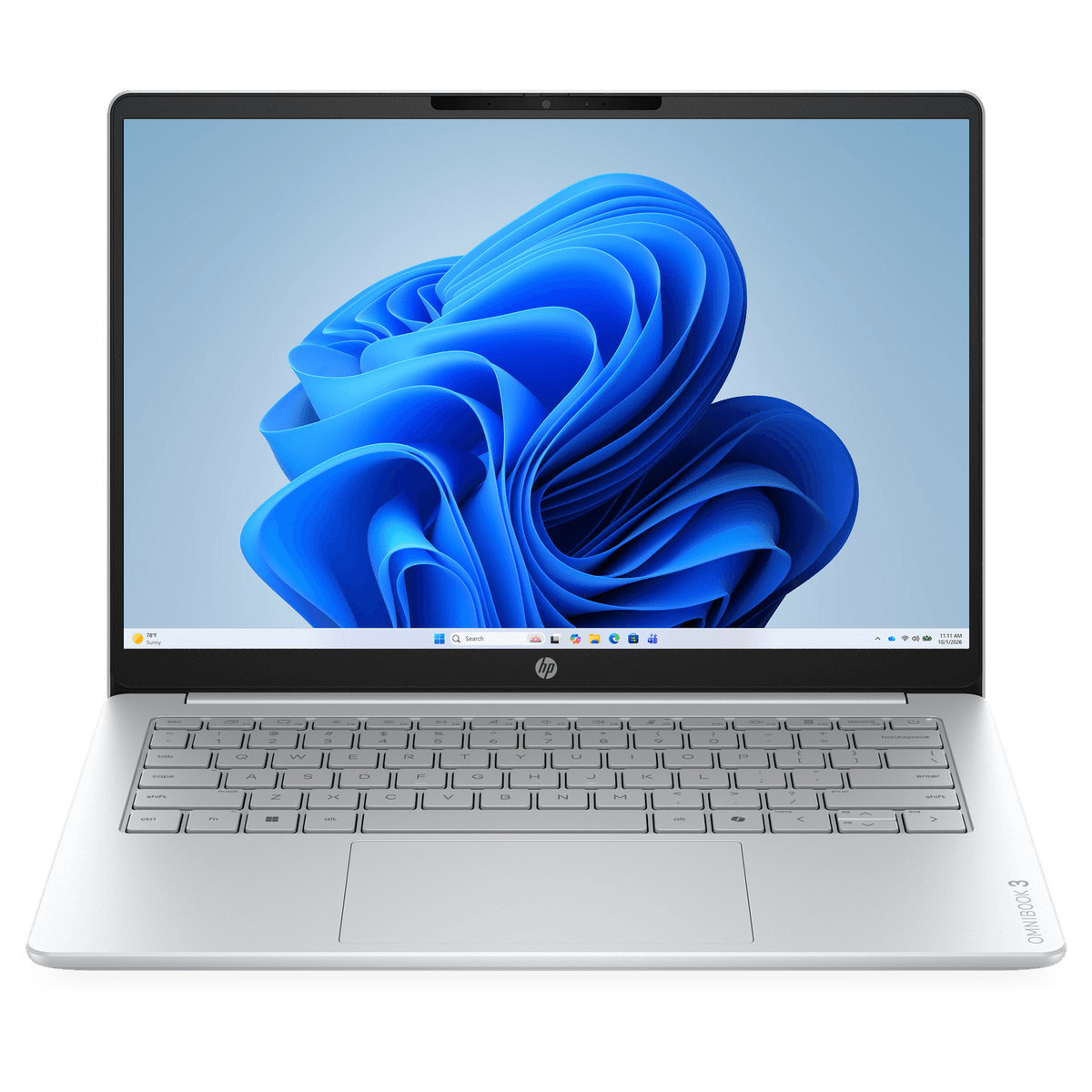 HP OmniBook 3 14-hy0823ndx - 14 inch - 2K - AMD Ryzen 5 7520U - 8 GB - 512 GB - Radeon™ Onboard Graphics - QWERTY — afbeelding 1