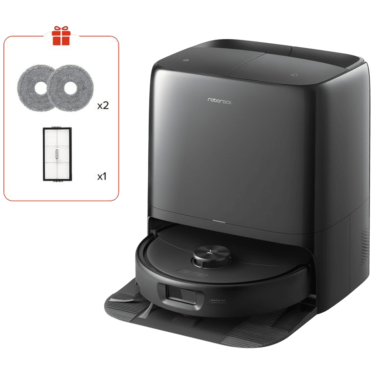 ROBOROCK Qrevo 2 ProX - Robotstofzuiger - Met Dweilfunctie - 25000 Pa - Black — afbeelding 1