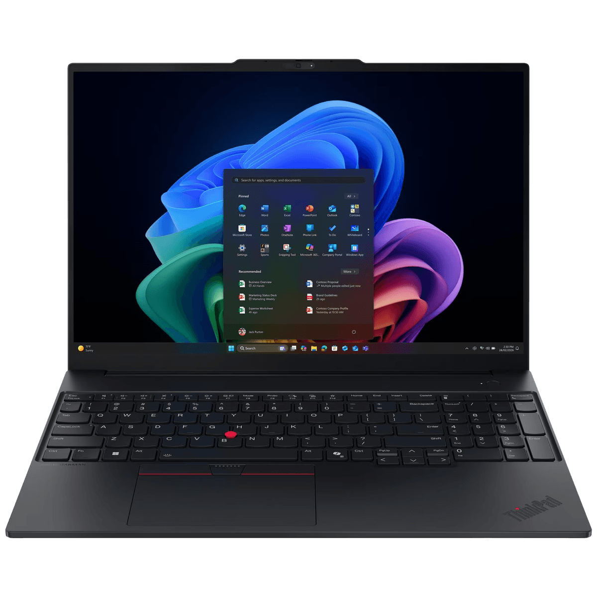 LENOVO ThinkPad E16 Gen 4 (Intel) - 16 inch - Intel Core Ultra 7 355 - 32 GB - 512 GB - Windows 11 Pro — afbeelding 1