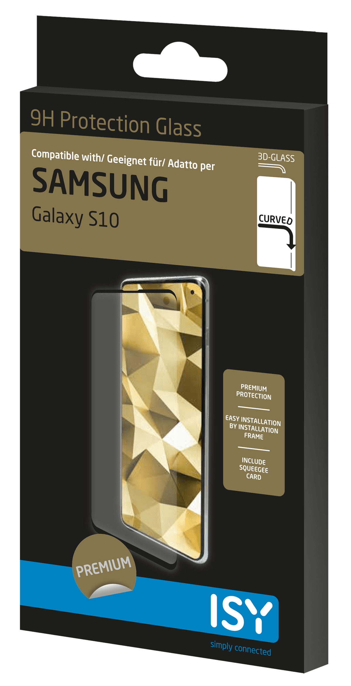 ISY Samsung Galaxy S10 Zwart — afbeelding 1