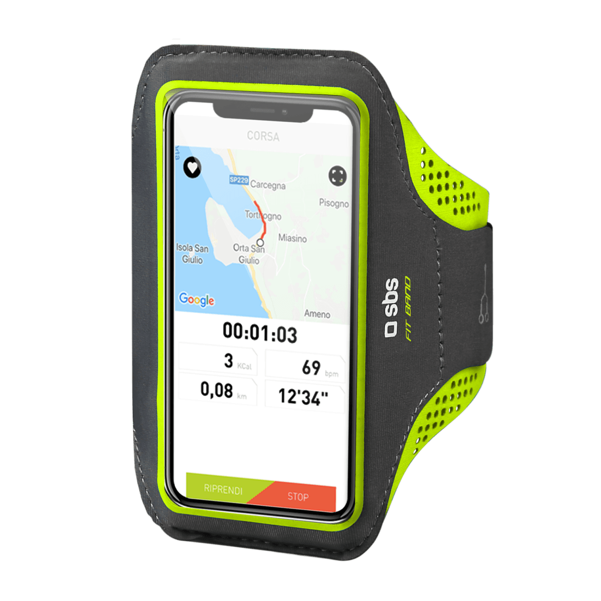 SBS MOBILE Ultra Light Sport Armband XXL Zwart — afbeelding 1