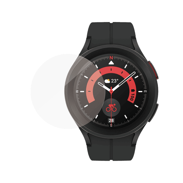 PANZERGLASS Antibacteriële screenprotector voor Samsung Galaxy Watch5 Pro 45 mm Transparant