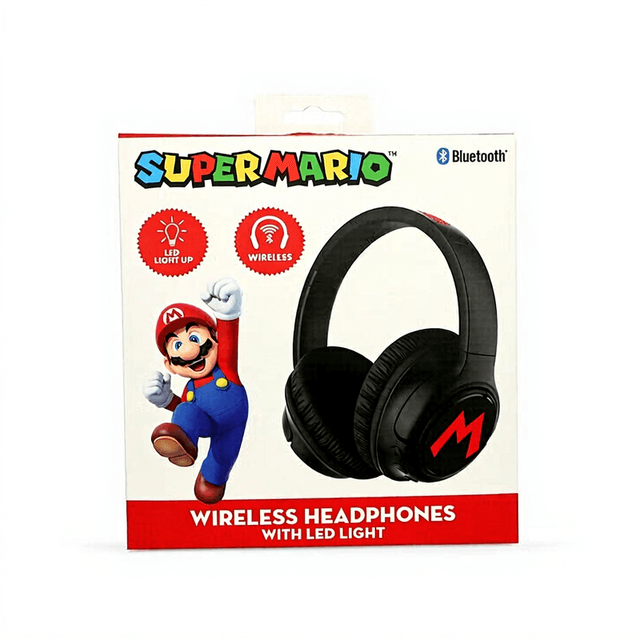 Super Mario Bluetooth Koptelefoon met LED-verlichting
